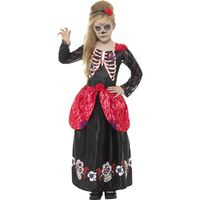 Day of the Dead Deluxe Child Costume Size: Large