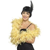 Deluxe Feather Boa Yellow