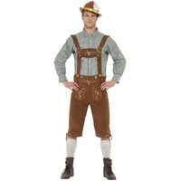 Traditional Deluxe Hanz Bavarian Adult Costume Size: Large