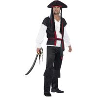 Aye Aye Pirate Captain Adult Costume Size: Extra Large