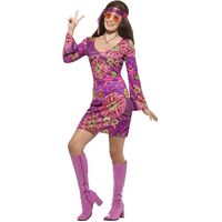 Hippie Chick Adult Costume Size: Extra Large