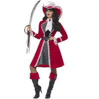 Lady Captain Authentic Deluxe Adult Costume Size: Large