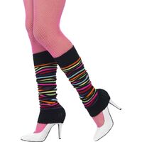 Neon with Black Stripe Leg Warmers Costume Accessory