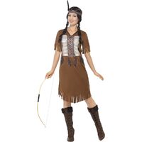 Native American Inspired Warrior Princess Adult Costume Size: Medium