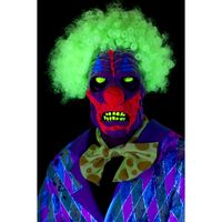 UV Black Light Overhead Latex Clown Mask Costume Accessory