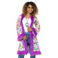 60s Groovy Hippie Coat Adult Costume Size: Small - Medium