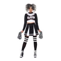 Gothic Cheerleader Adult Costume Size: Small