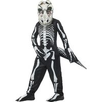 T-Rex Deluxe Skeleton Child Costume Size: Medium