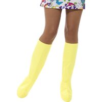 Go Go Boot Covers Adult Yellow Costume Accessory