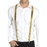 Suspenders Sequin Gold