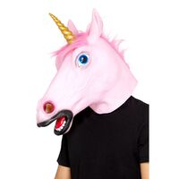 Unicorn Latex Mask Costume Accessory