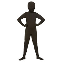 Black Second Skin Child Costume Suit Size: Large