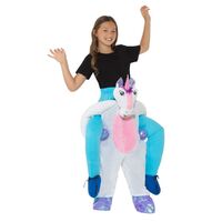 Unicorn Piggy Back Child Costume Size: One Size