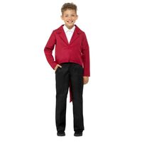 Child Tailcoat Red Costume Accessory Size: Medium