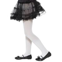 White Opaque Child Tights