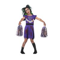 Dark Cheerleader Child Costume Size: Medium