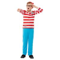 Where's Wally? Child Deluxe Costume Size: Large