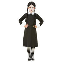The Addams Family Wednesday Gothic School Girl Child Costume Size: Small