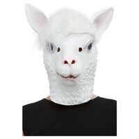 Llama Full Overhead Latex Mask Costume Accessory
