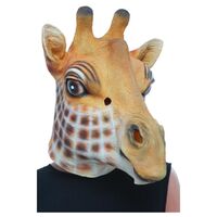 Giraffe Latex Mask Costume Accessory