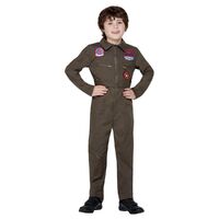 Top Gun Jumpsuit Child Costume Size: Small