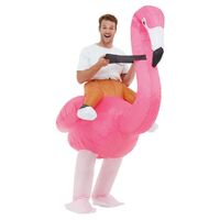 Inflatable Ride Em Flamingo Adult Costume Size: One Size Fits Most