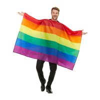 Rainbow Flag Adult Costume Size: One Size Fits Most