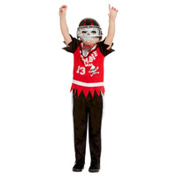Zombie Football Player Child Costume Size: Small