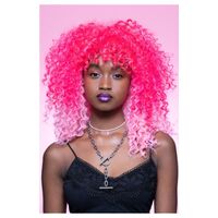 Manic Panic Pink Passion Ombre Curl Girl Wig Costume Accessory
