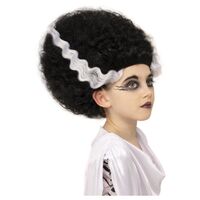 Universal Monsters Bride of Frankestein Child Wig Costume Accessory