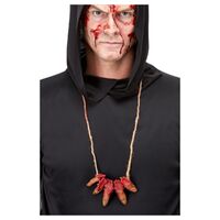 Severed Finger Halloween Necklace Costume Accessory