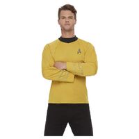 Star Trek Original Series Command Gold Uniform Adult Costume Size: Large