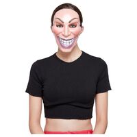 Smiler Female Mask Costume Accessory