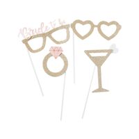 Hen Party Gold Photo Booth Set 