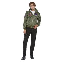 Top Gun Maverick Bomber Green Jacket Adult Costume Size: Large