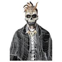 Voodoo Priest Skull Eyemask Costume Accessory