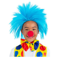 Blue Spike Child Wig Costume Accessory
