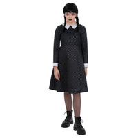 The Addams Family Wednesday Gothic School Girl Child Costume Size: Large