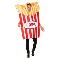 Fries Adult Costume Size: One Size Fits Most