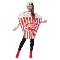 Popcorn Adult Costume Size: One Size Fits Most