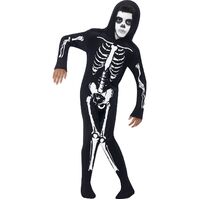 Skeleton Child Costume Size: Medium