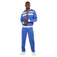 Scouser Tracksuit Blue Adult Costume Size: Extra Large