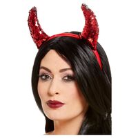 Devil Horns Sequin Reversible Costume Accessory