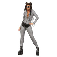 Fever Miss Whiplash Disco Holographic Adult Costume Size: Small