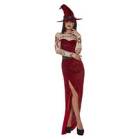 Satanic Witch Red Long Adult Costume Size: Large
