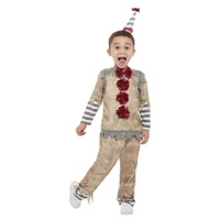 Vintage Clown Child Costume Size: Toddler Small