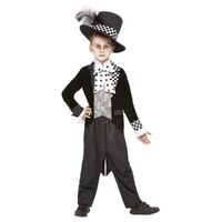 Alice In Wonderland Dark Mad Hatter Child Costume Size: Medium