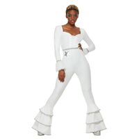 70s Glam White Deluxe Adult Costume Size: Medium