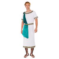 Roman Empire Emperor White Toga Deluxe Adult Costume Size: Large