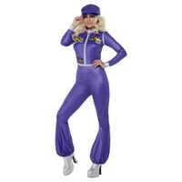 70s Dancing Queen Purple Adult Costume Size: Medium